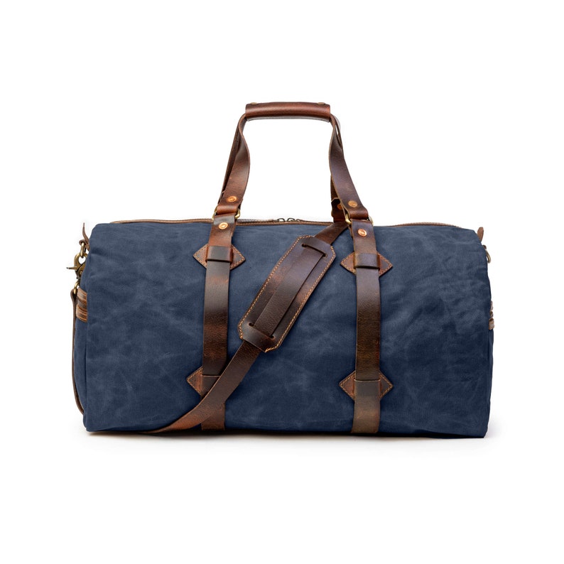 Bolsa De Viaje 'John' De Piel - 40L, Estilo Vintage, Ideal Para Fin De Semana