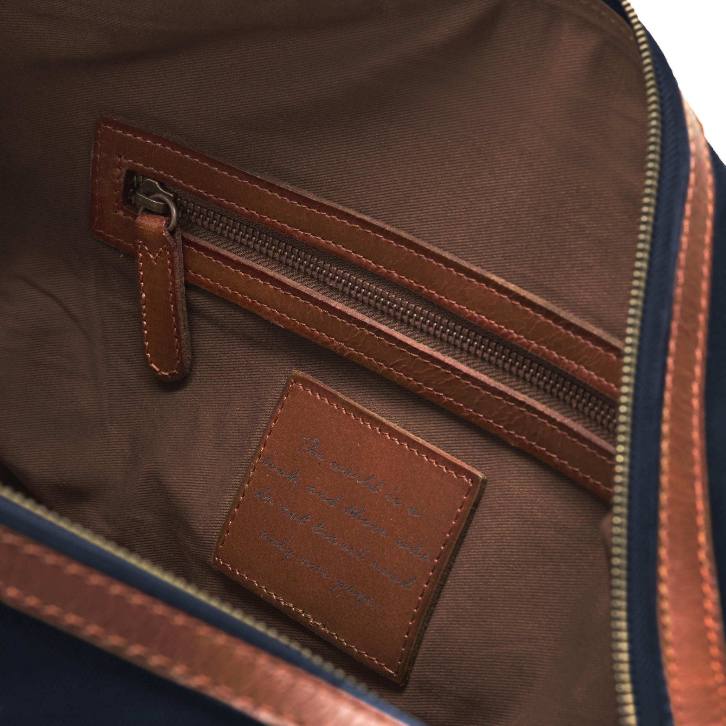 DRAKENSBERG Travel Bag »sam« Navy-blue, Handmade Vintage  display picture 2