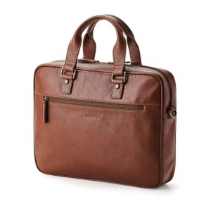 DRAKENSBERG Porte-documents »Marlon« en marron châtaigne élégant, sac de travail de luxe fait à la main en cuir de buffle durable