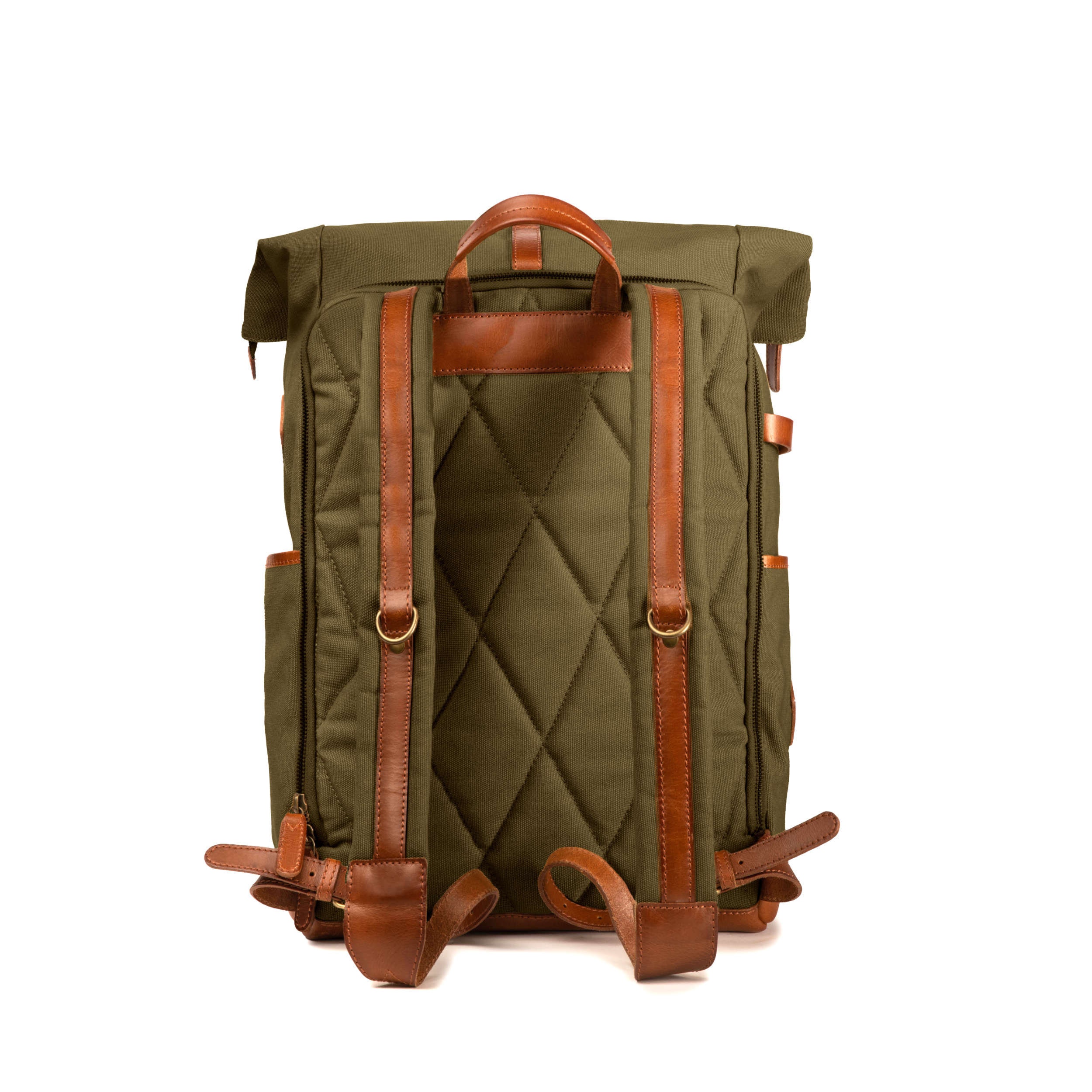 DRAKENSBERG Backpack arthur Olive-green Handmade Courier - Etsy