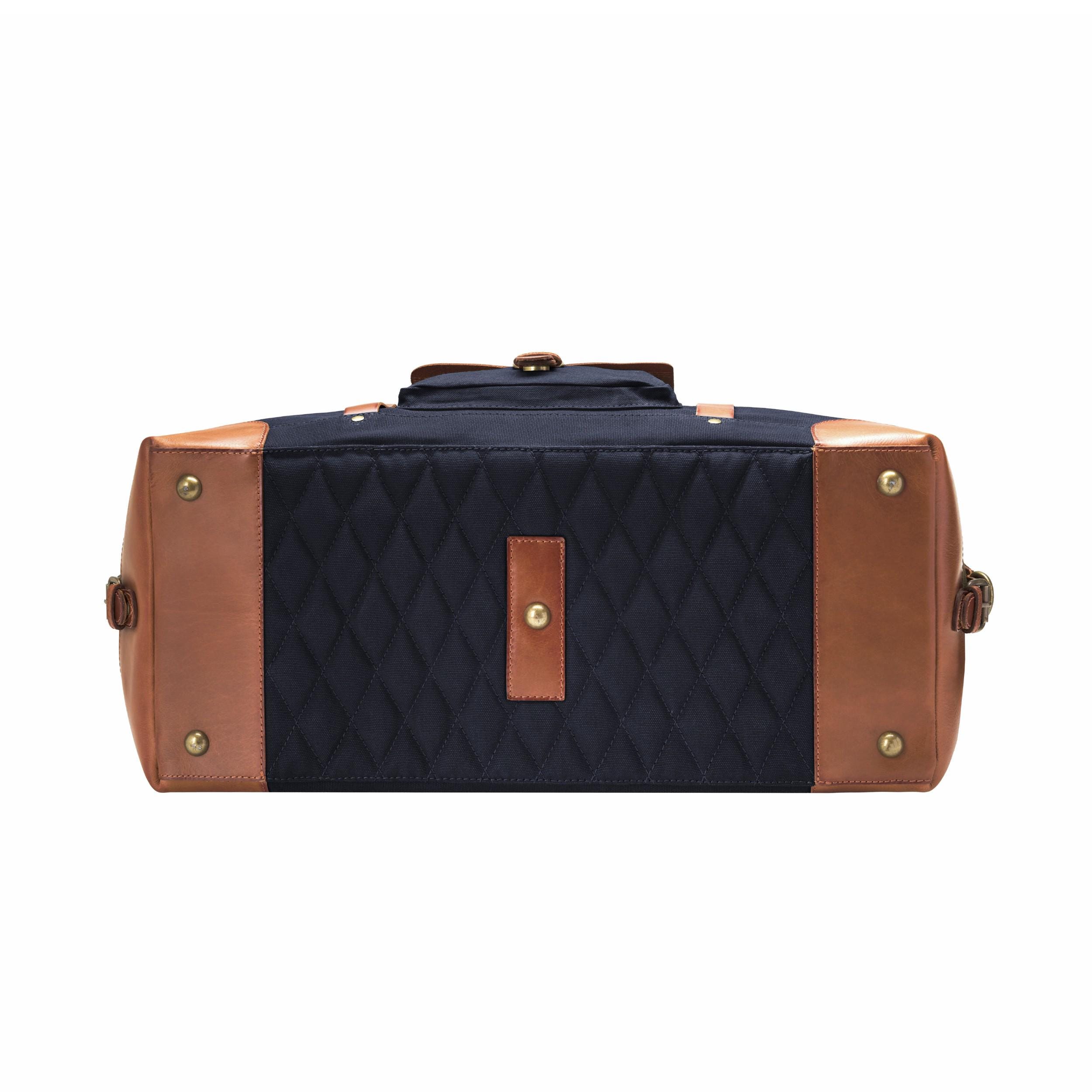 DRAKENSBERG Travel Bag »sam« Navy-blue, Handmade Vintage  display picture 3