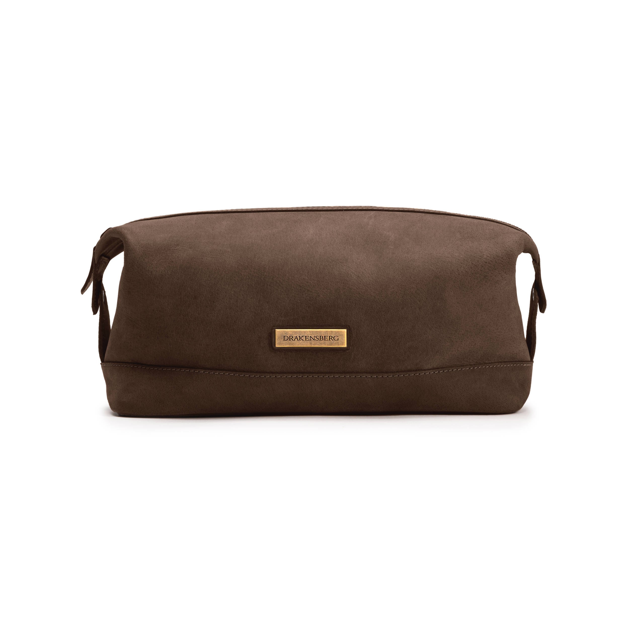 DRAKENSBERG Wash Bag - Borsa da bagno da appendere, sacchetto di toilette militare, stile safari vintagei, per donna e uomo, realizzata a mano in tela e pelle, blu marino, DR00176