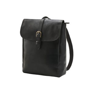 DRAKENSBERG Damen Rucksack »Tara« Vintage-Schwarz handgemachte kompakter Lederrucksack aus Büffelleder im charmanten Vintage-Design