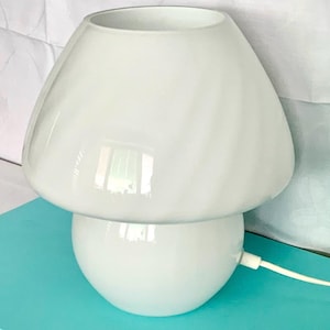 Mushroom Table Lamp  70s Vintage