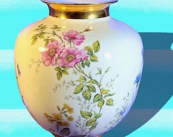 Krautheim Vase Wiesengrund und Bergeshöhn German Porcelain 50er Mid Century Meadowland + Mountain Height