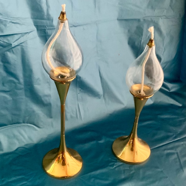 2 Freddie Andersen Design Öllampen original 70er Jahre vintage