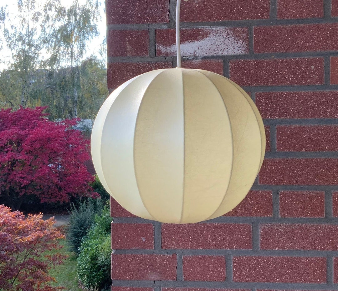Vintage Cocoon Pendant Lamp Goldkant Mid Century Ceiling Lamp - Etsy Australia