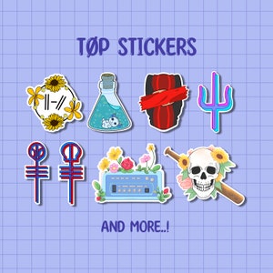 Logo + song stickers