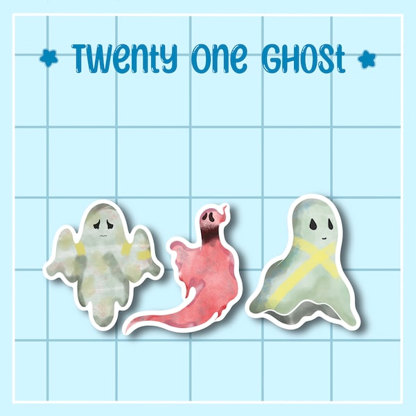 Twenty One Ghosts Stickers