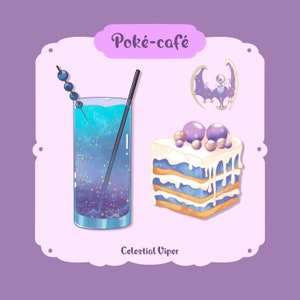 Poké-Café (Lunala) - Pokemon Stickers