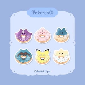 Poké-Café baby donuts (pokemon stickers)
