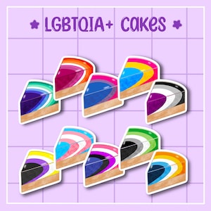 LGBTQIA+ taartstickers