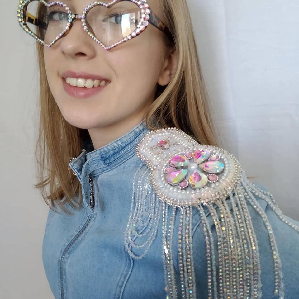 Shoulder jewelry bridal Long tassel shoulder pads Runway Etsy