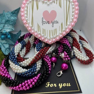 Beaded Crochet Rope Necklace - Unique Bead Crochet Jewelry