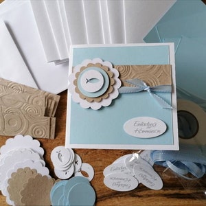 Craft set invitations communion/confirmation, fish DIY