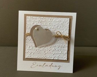 Cartes d'invitation de mariage, ensemble de bricolage