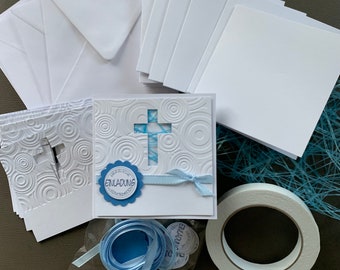 Craft set invitations communion/confirmation cross