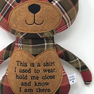 Custom memory Bear, In loving memory teddy bear, Loss of grandparent gift, Baby shower gift image 4