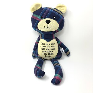 Custom memory Bear, In loving memory teddy bear, Loss of grandparent gift, Baby shower gift image 7