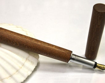 Füller, Füllfederhalter aus Perlholz, handgedrechselt, Gravur möglich