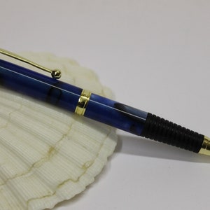 Twist balpen, gemaakt van acryl, met de hand gedraaid