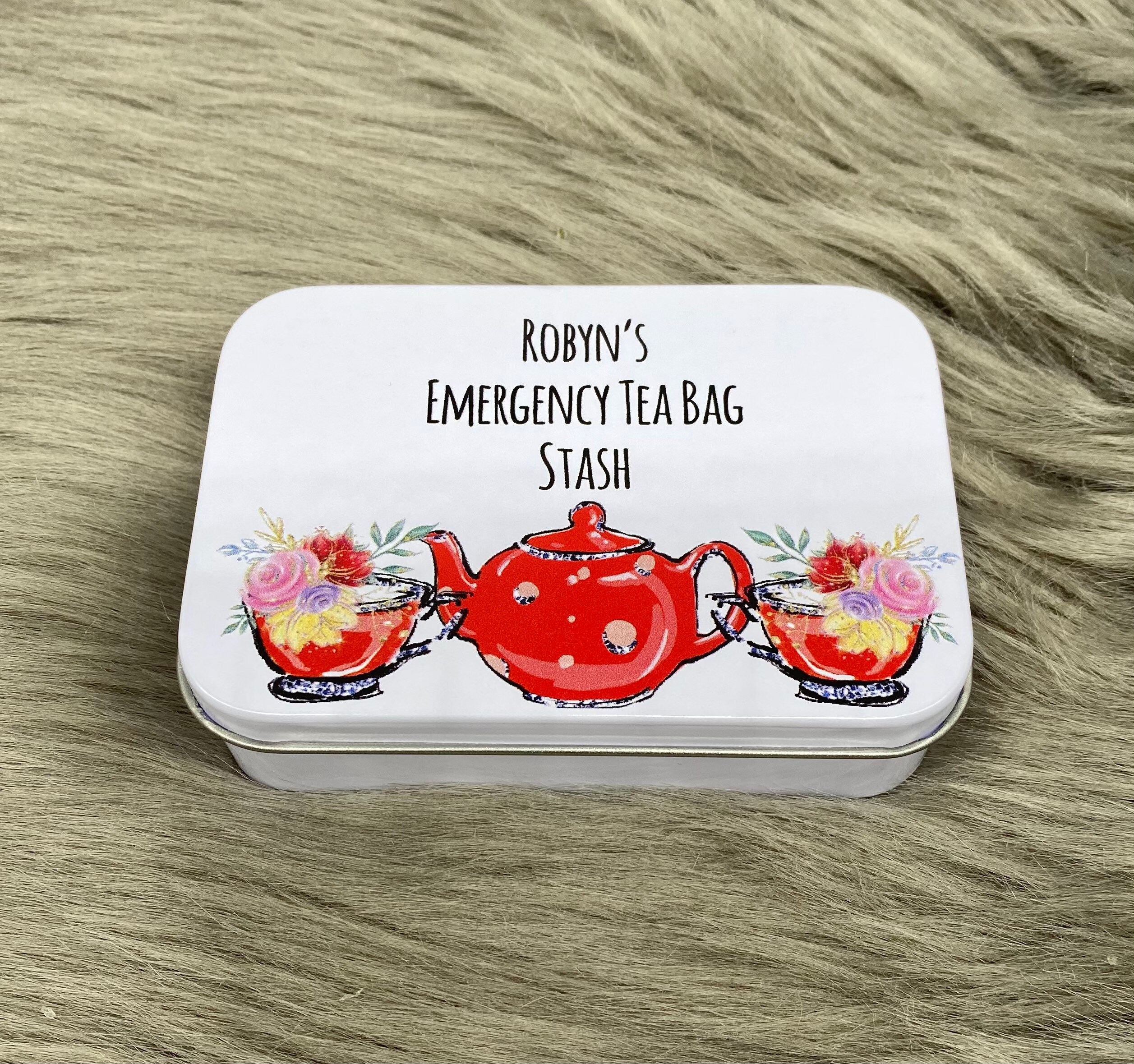 Almacenamiento de té personalizado lata de almacenamiento de | Etsy