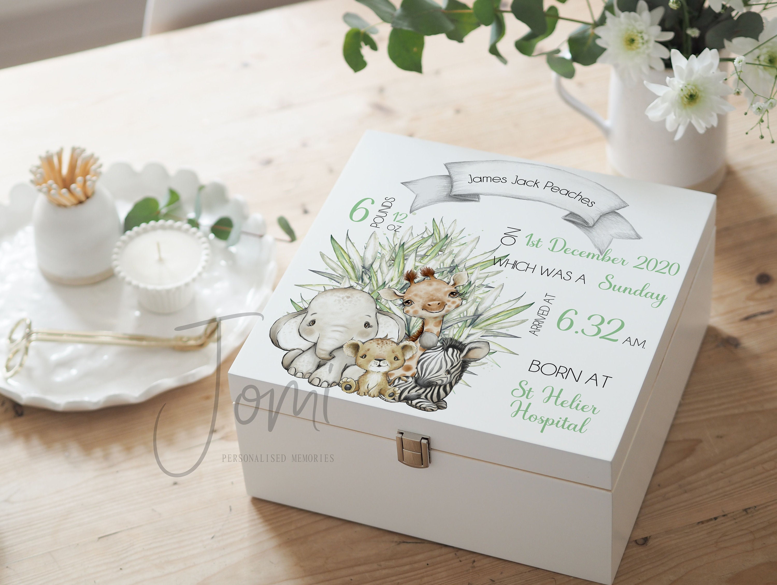 Luxury Baby Boy Keepsake Box Personalised Wood Baby Keepsake Etsy