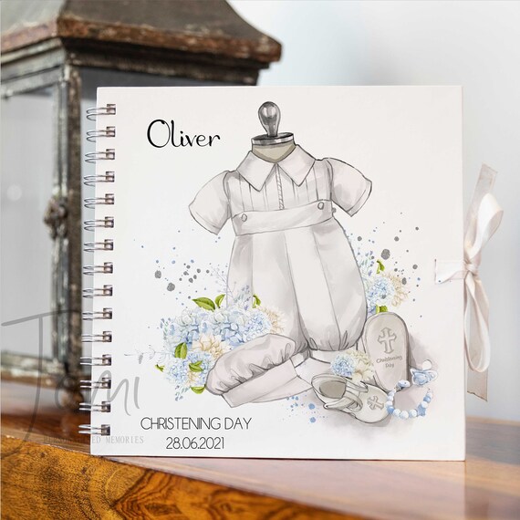 Personalised Christening Guest Book Photo Album Memory Book Etsy
