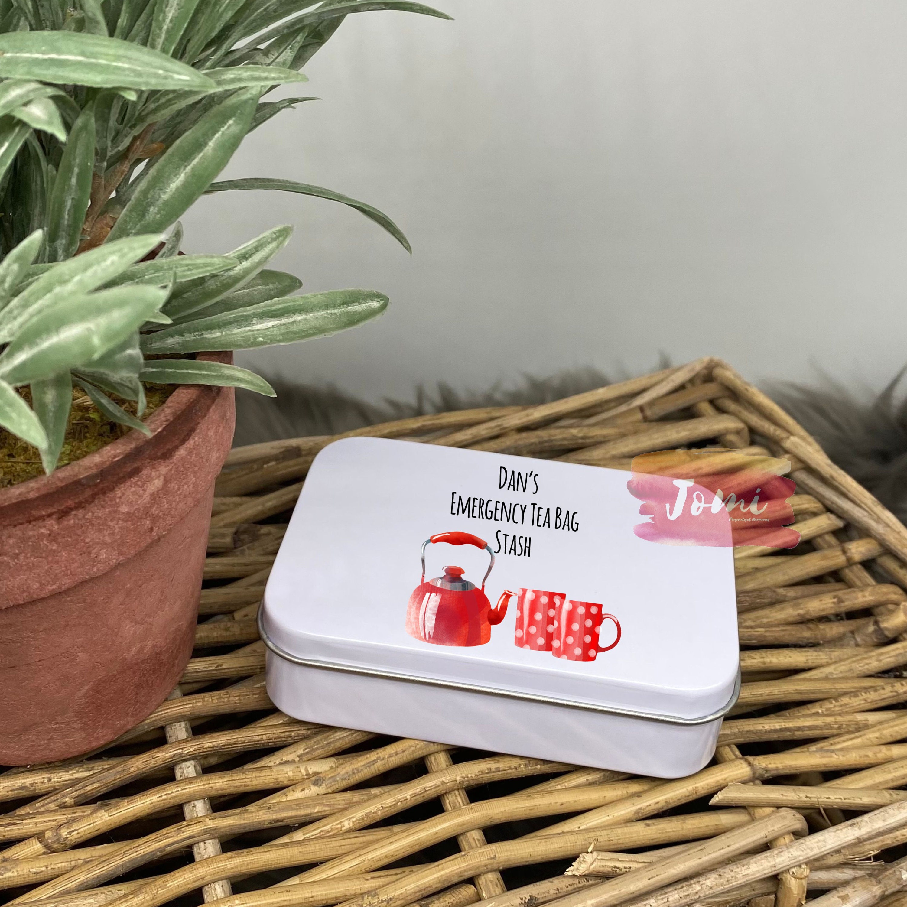 Personalised Tea Storage Tea Storage Tin Tea Bag Storage Etsy