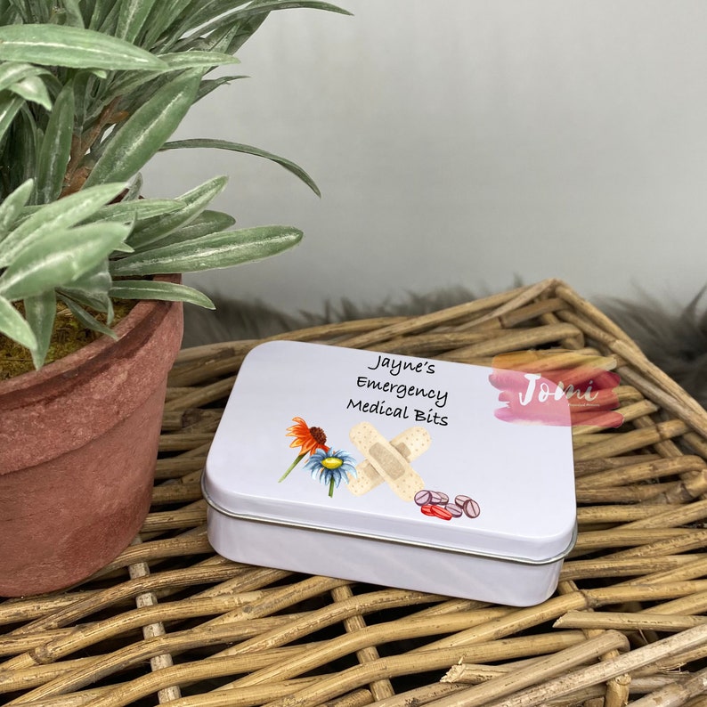 Travel Tin First Aid Tin Travel Storage Tin Tin for Etsy UK