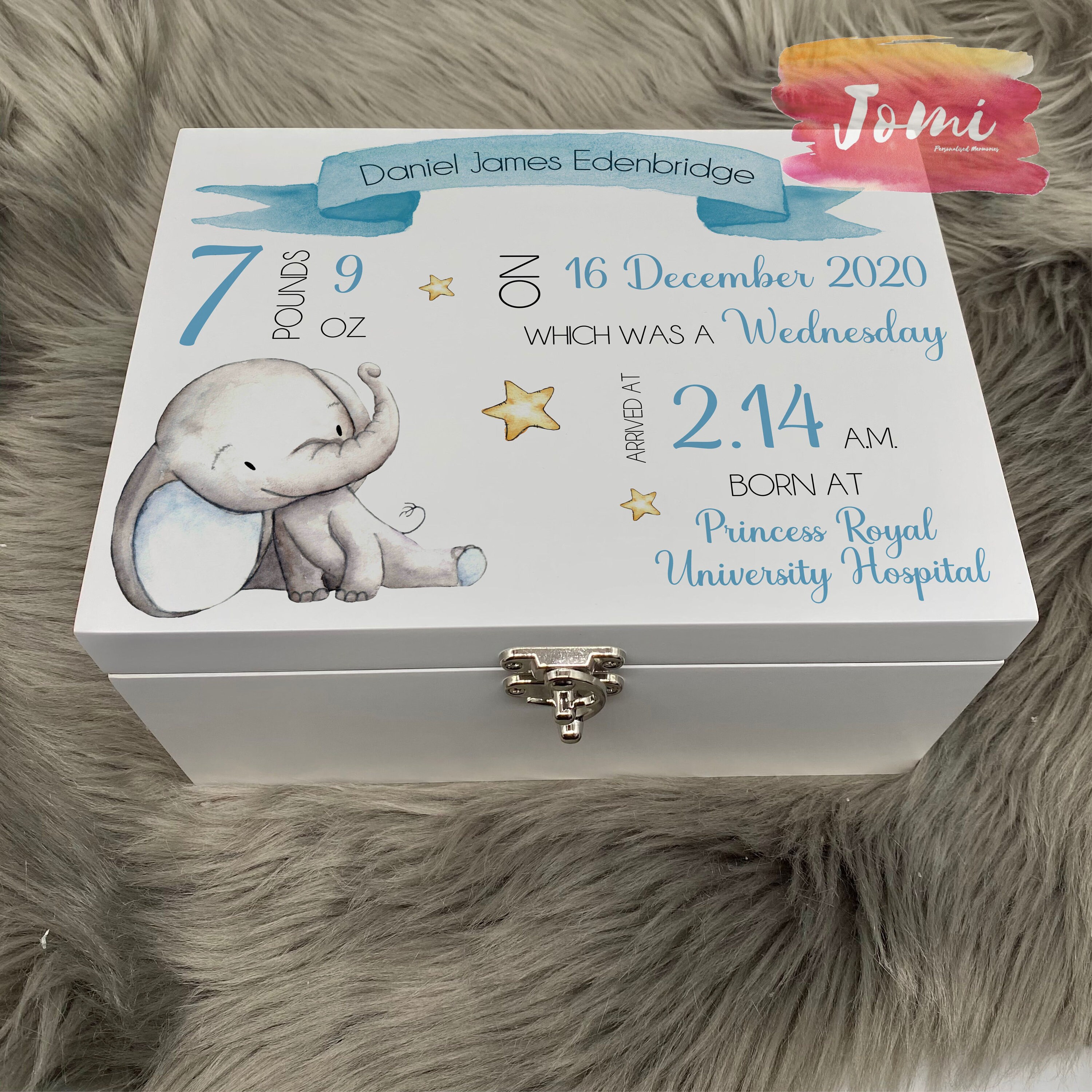 Luxury Baby Boy Keepsake Box Personalised Wood Baby Keepsake Etsy