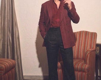 Traje de lino de lujo de dos piezas para hombre – Sastrería veraniega clásica