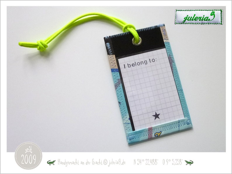 travel utensils from world maps luggage tags travel tag hand sewn by juleria9 Suitcase tags from maps handmade upcycling