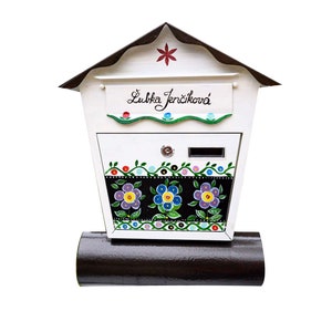 custom paintinggifts, home gifts, cottage mailbox, cadeaux original, Painted mailbox, home decor, custom painted mailbox, hand painted,