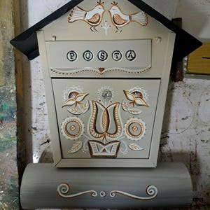art mailbox, unique gift,home decor,briefkastenkunst, custom painted mailbox, custom gift, artist, boite aux lettres, hand painted mailbox