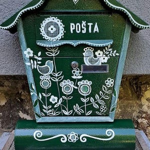 cassetta postale artistica, regalo unico, arredamento per la casa, arte della cassetta postale, cassetta postale dipinta personalizzata, regalo personalizzato, artista, scatola delle lettere, cassetta postale dipinta a mano