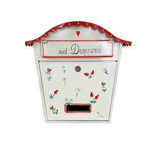 custom paintinggifts, home gifts, cottage mailbox,Hand painted mailbox, briefkasten, postkasten, boite aux lettres, unique gift