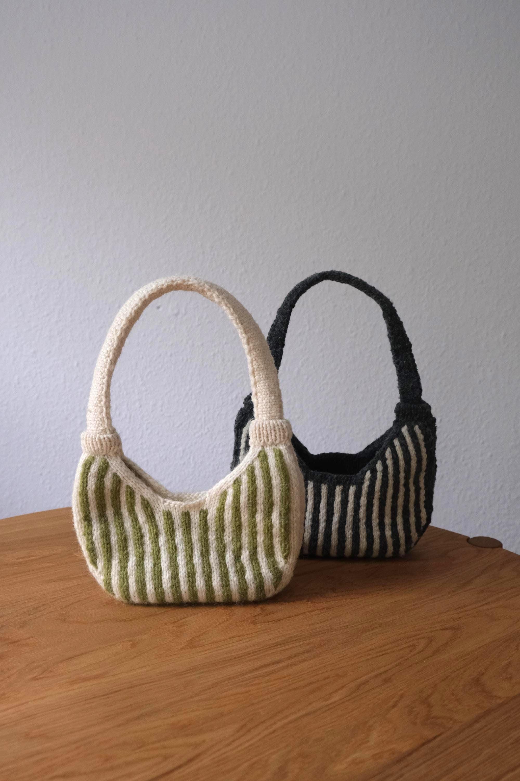 Kb01-knitting Pattern (EN), Knitted Bag