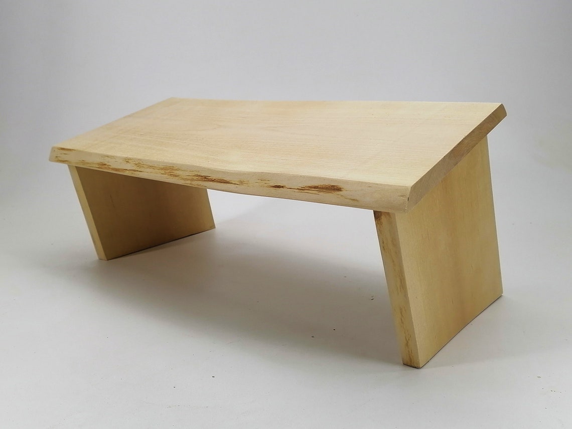 Eco Yoga Slab Stool Wood Stool Meditation Stool Folding Etsy