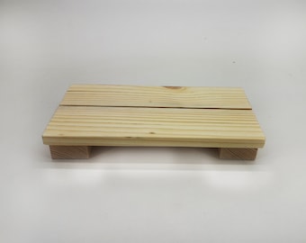 Mini meditation table - Altar table sustainable pine wood - Prayer puja table - Buddhist shrine - Wooden soap stand - Farmhouse pedestal