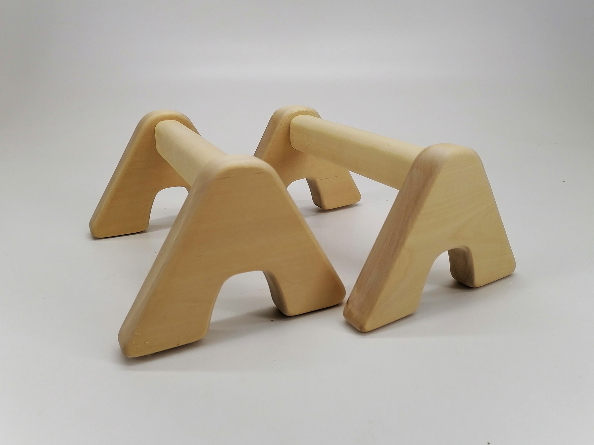 Eco Handstands Bar Gymnastics Press Wood Parallettes Push up Bars Yoga Gym Fitness Etsy