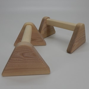 Soportes de mano Barra Gimnasia Prensa Madera Parallettes Push Up barras Yoga Gimnasio Fitness