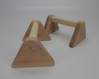 Soportes de mano Barra Gimnasia Prensa Madera Parallettes Push Up barras Yoga Gimnasio Fitness