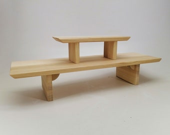 Eco Yoga Meditation altar - Sustainable wood - Japanese - Stacking Meditation - Zen Prayer Puja Table - Buddhist Shrine - Yoga Studio Decor