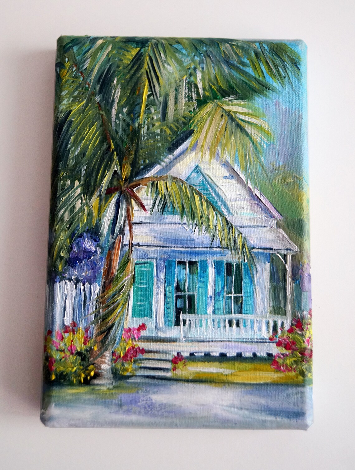 Hawaii Malerei tropischen Strand Original Kunstwerk Landschaft | Etsy