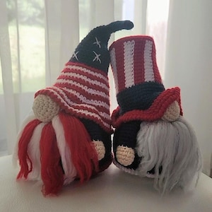 Crochet Patriotic gnomes