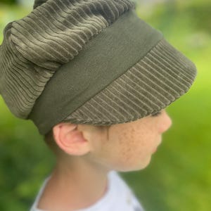 Michel Beanie Balloon Cap Cord Khaki Sun Protection