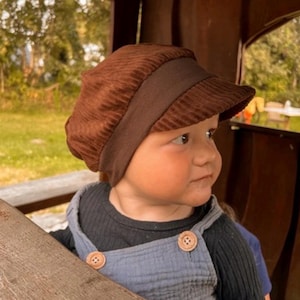 Michel Hat Balloon Cap Cord Brown Sun Protection