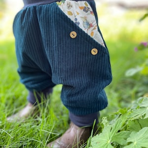 Bio BreitCordNicky Meeresblau Herbst Mäuse Pumphose Mitwachshose Bild 9