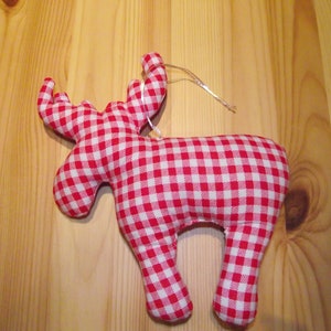 Fabric pendant moose, reindeer large